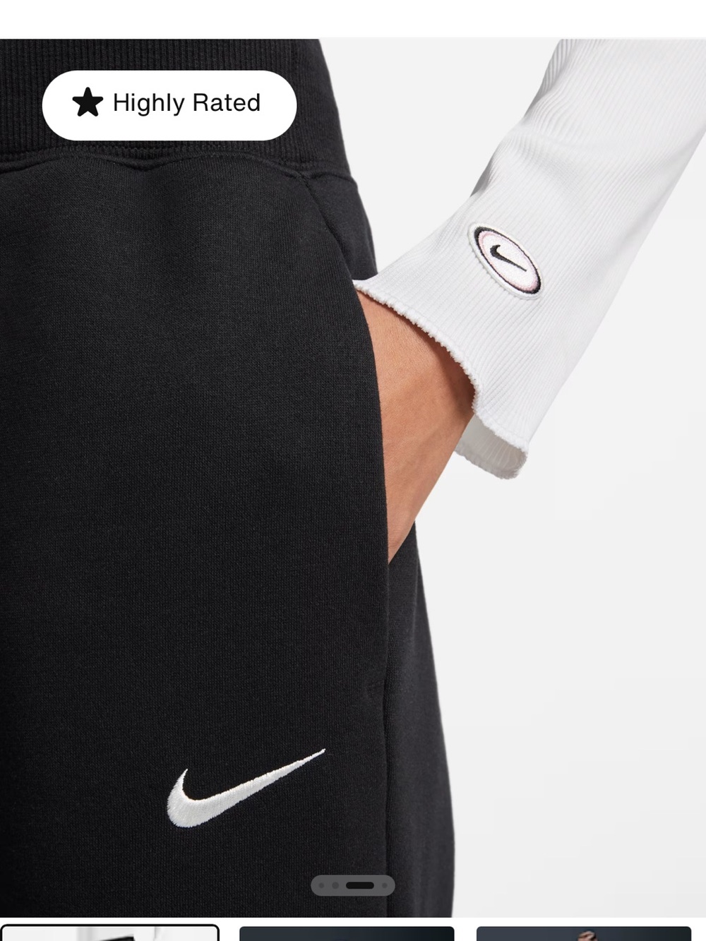 Nike Phoenix Wide Leg Sweatpants - Picture 4 of 6